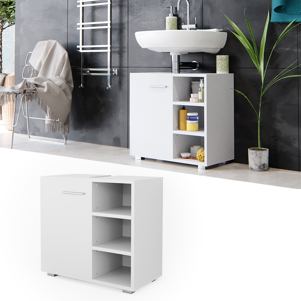 Vicco Waschtischunterschrank Perry Unterschrank Waschbecken Waschtisch Wei&szlig; - Bild 1