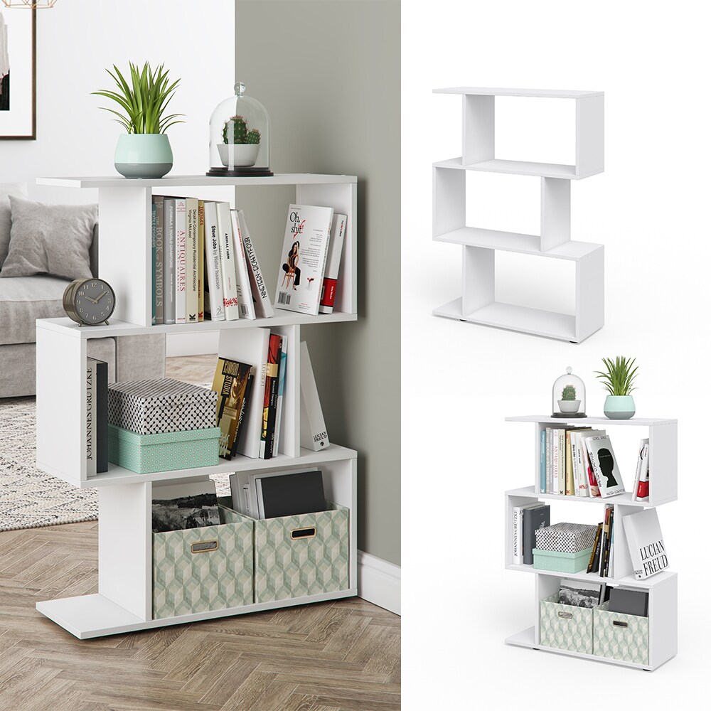 VICCO Raumteiler LEVIO Weiß Regal Bücherregal Standregal Hochregal Wandregal | 04251421923324