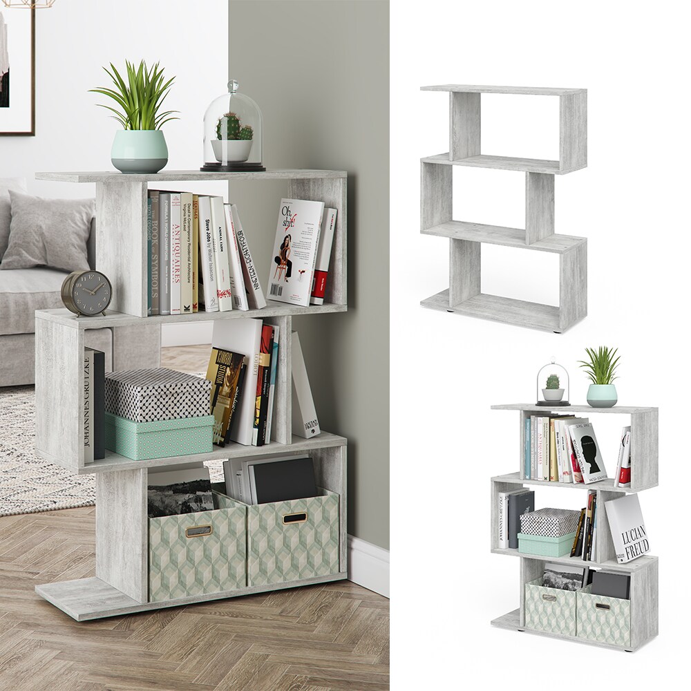 VICCO Raumteiler LEVIO Beton Regal B&uuml;cherregal Standregal Hochregal Wandregal - Bild 1