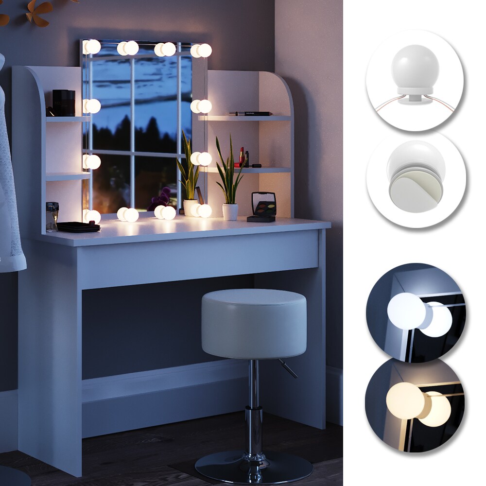 VICCO LED-Beleuchtung F&Uuml;R Schminktisch Frisiertisch Lichter f&uuml;r Make-Up - Bild 1