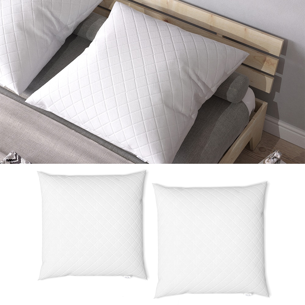 VitaliSpa Kopfkissen Microfaser Bettkissen f&uuml;r Allergiker geeignet Set 80x80 cm - Bild 1