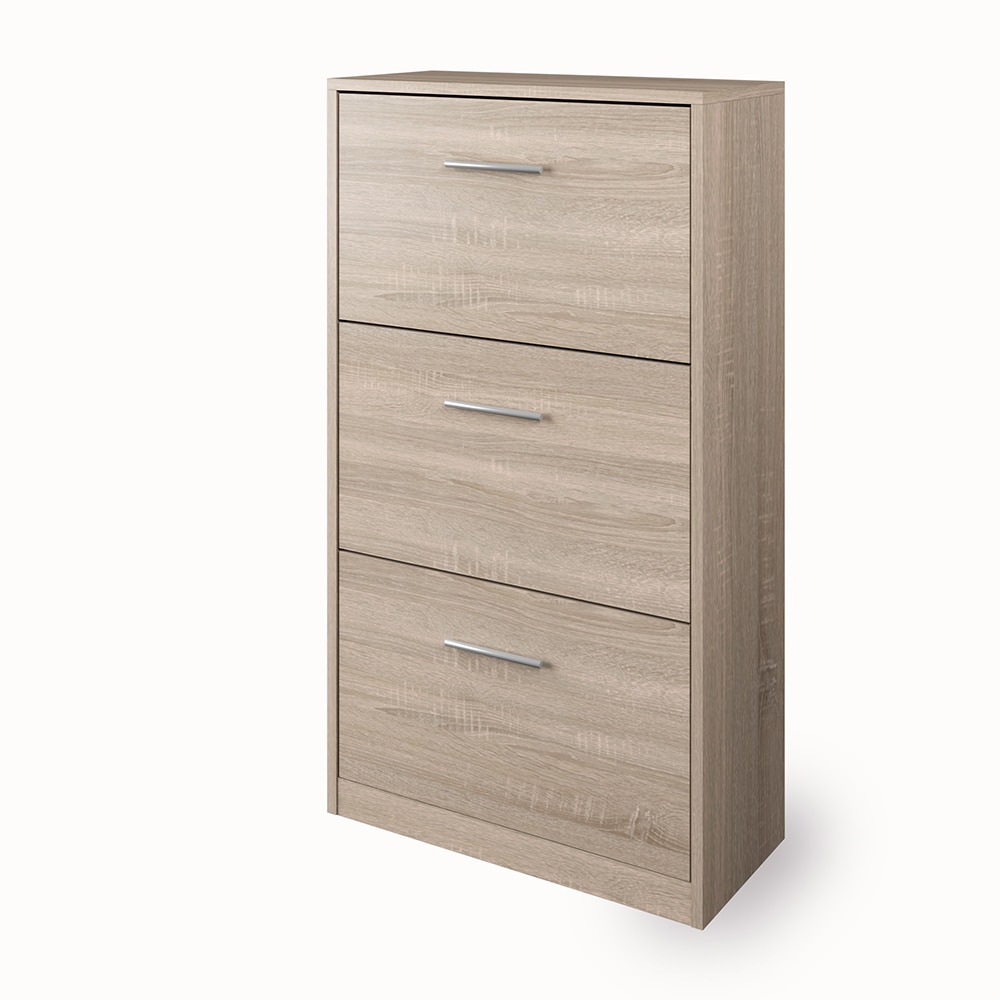 Vicco Schuhschrank Gizmo Schuhkipper Schuhregal Regal 3 F&auml;cher Sonoma - Bild 1