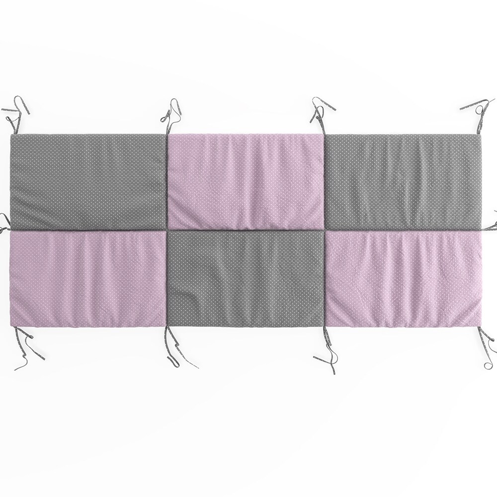 Hausbett Kinderbett Bettr&uuml;ckwand Wiki 200x85 Rosa-Grau - Bild 1