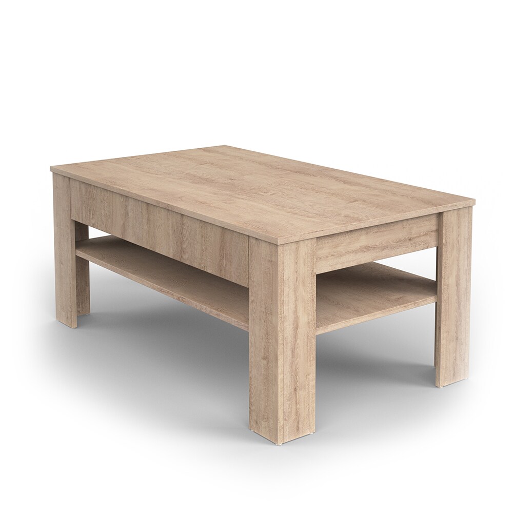 Vicco Couchtisch mit Schublade Beistelltisch Kaffeetisch 92,2 x 60 cm Sonoma