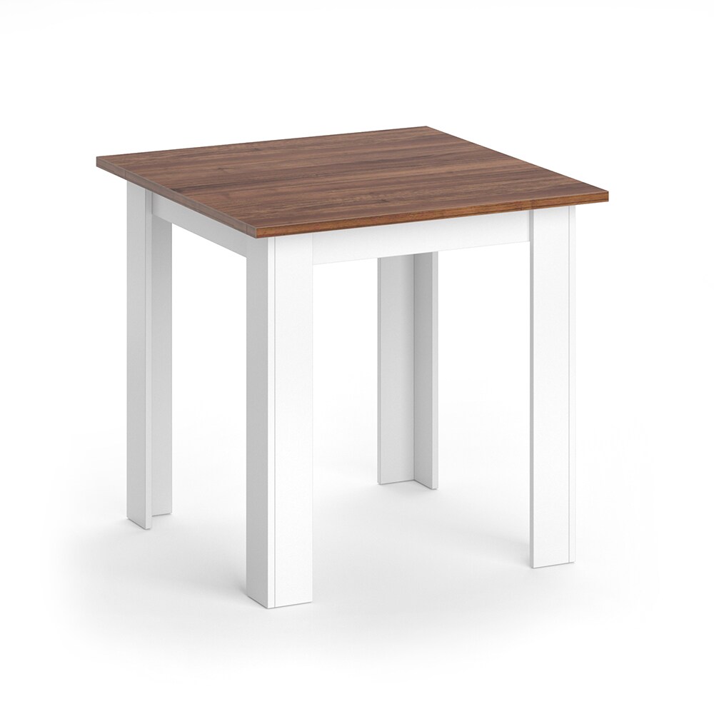Vicco Esstisch Karlos Esszimmertisch Nussbaum Wohnzimmer Küchentisch 80cm Weiß | 04251421927032
