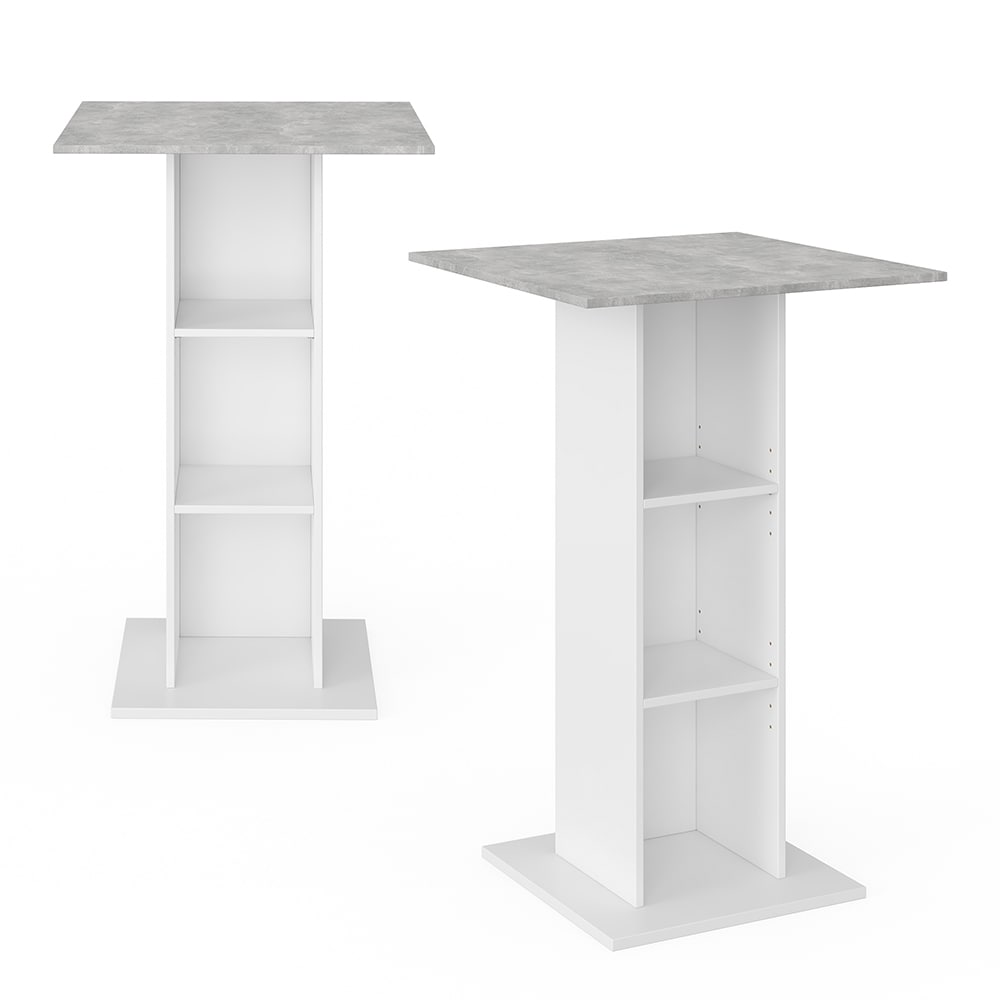 Vicco Bartisch Rodeo Bartresen Stehtisch Tisch Tresentisch Loungetisch Wei&szlig; Beton - Bild 1