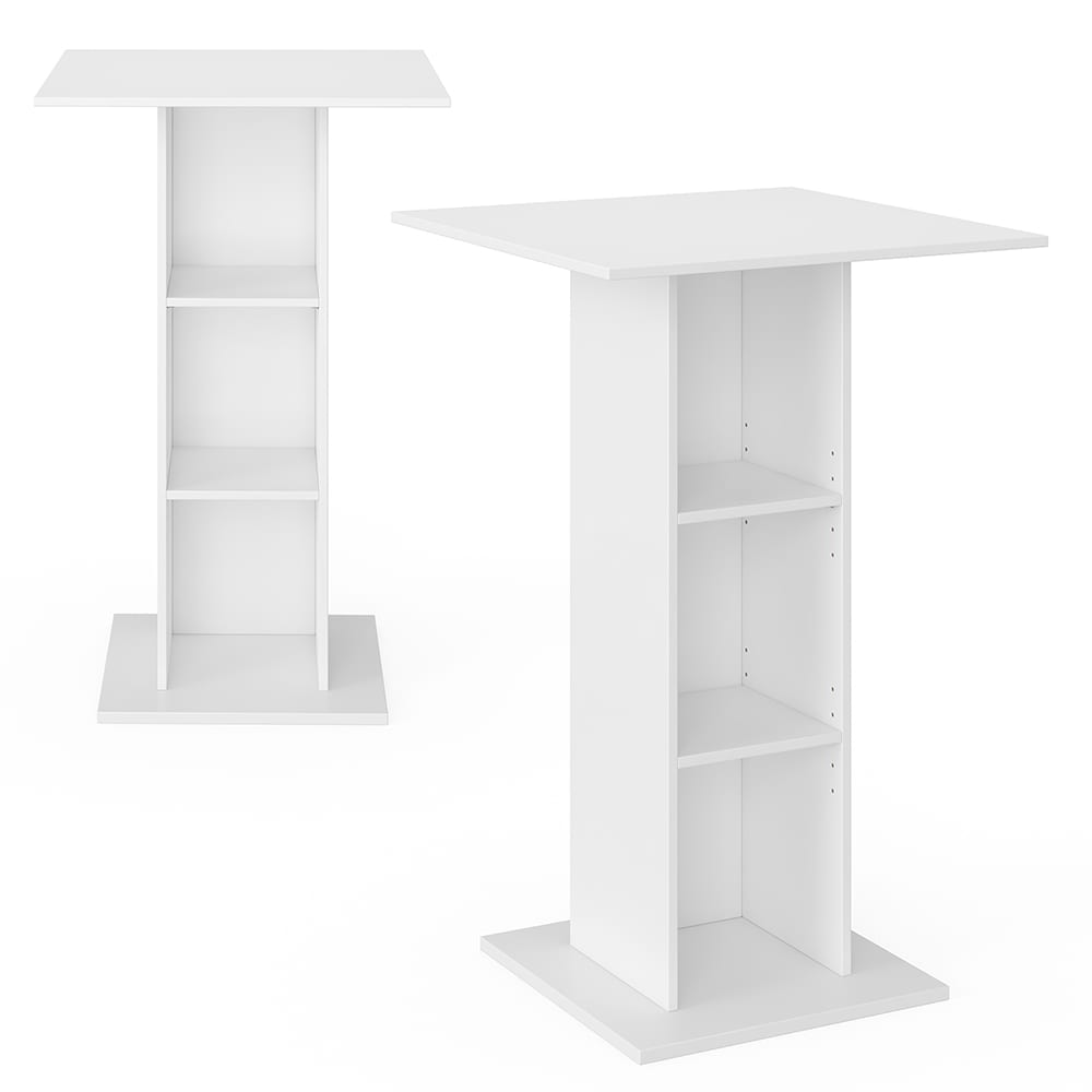 Vicco Bartisch Rodeo Bartresen Stehtisch Tisch Tresentisch Loungetisch Wei&szlig; - Bild 1