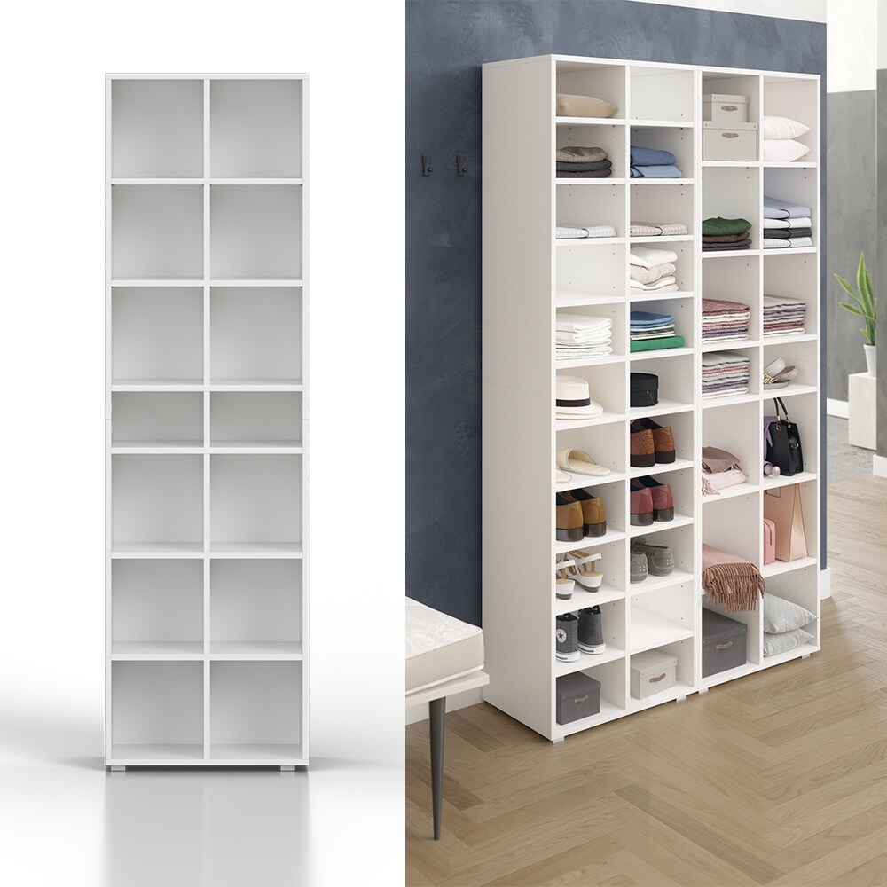 Kleiderregal Schrank Paris wei&szlig; - Bild 1