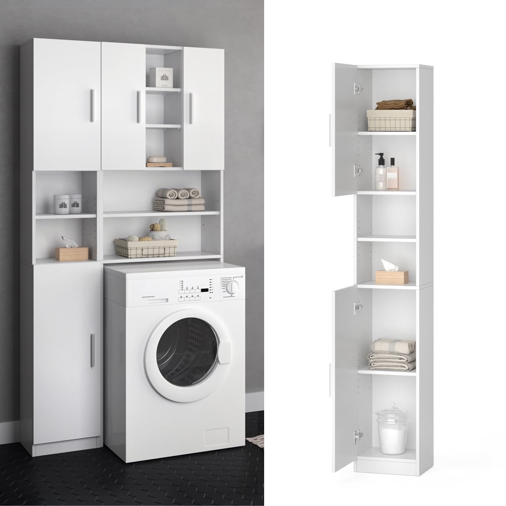 VICCO Anstellschrank LUIS Waschmaschinenschrank Badm&ouml;bel Badschrank Hochschrank - Bild 1