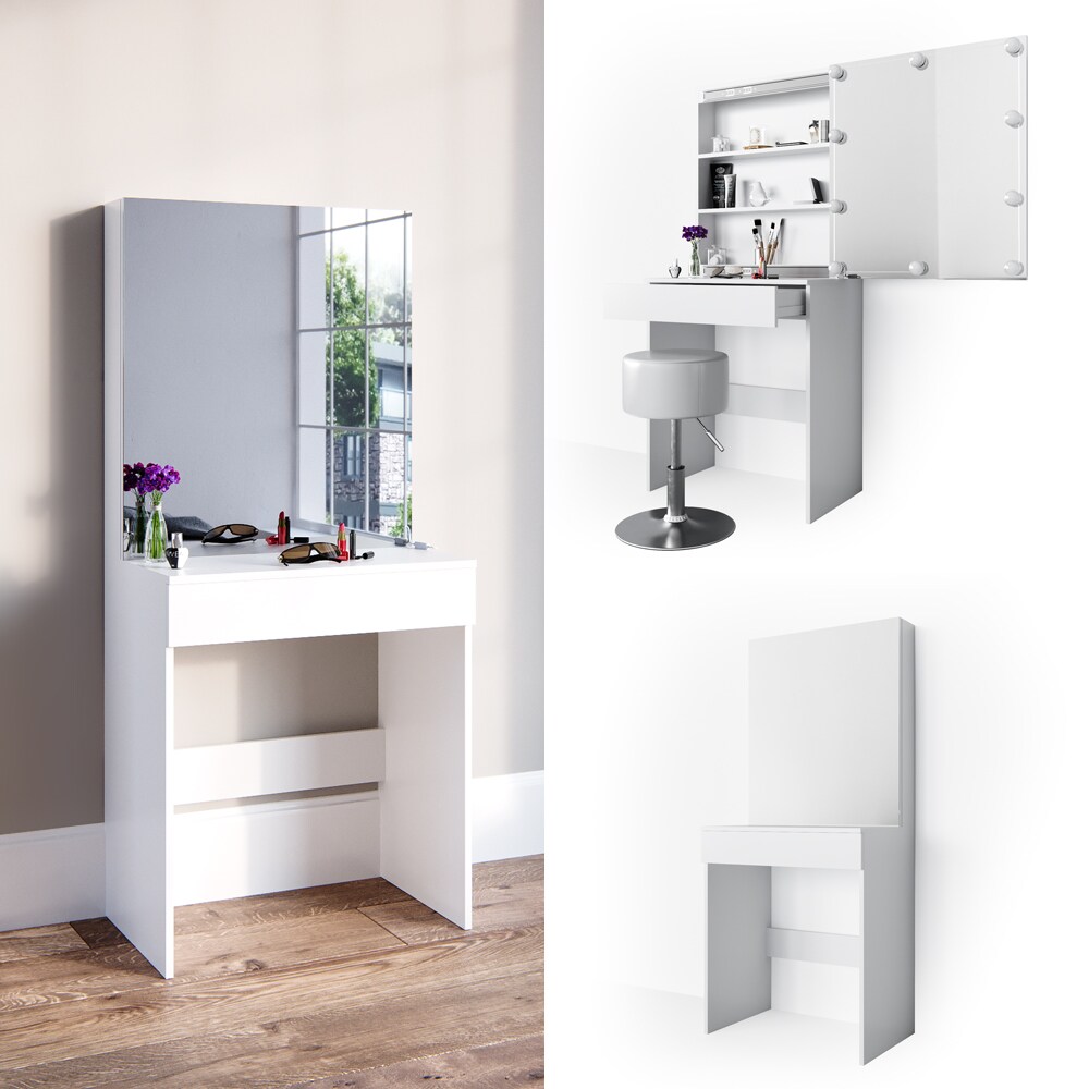 Vicco Schminktisch Melle Weiß 68 x 155 cm Schlafzimmer | 04066731383955