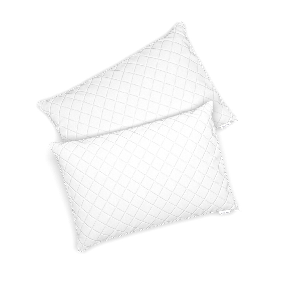 VitaliSpa 2er Set Microfaser Kopfkissen 50 x 75 cm Allergiker geeignet Kissen | 04251421932463