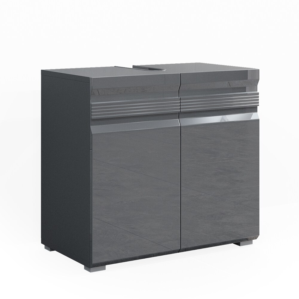 VICCO Waschbeckenunterschrank FREDDY anthrazit hochglanz Unterschrank Badschrank | 04251421932715