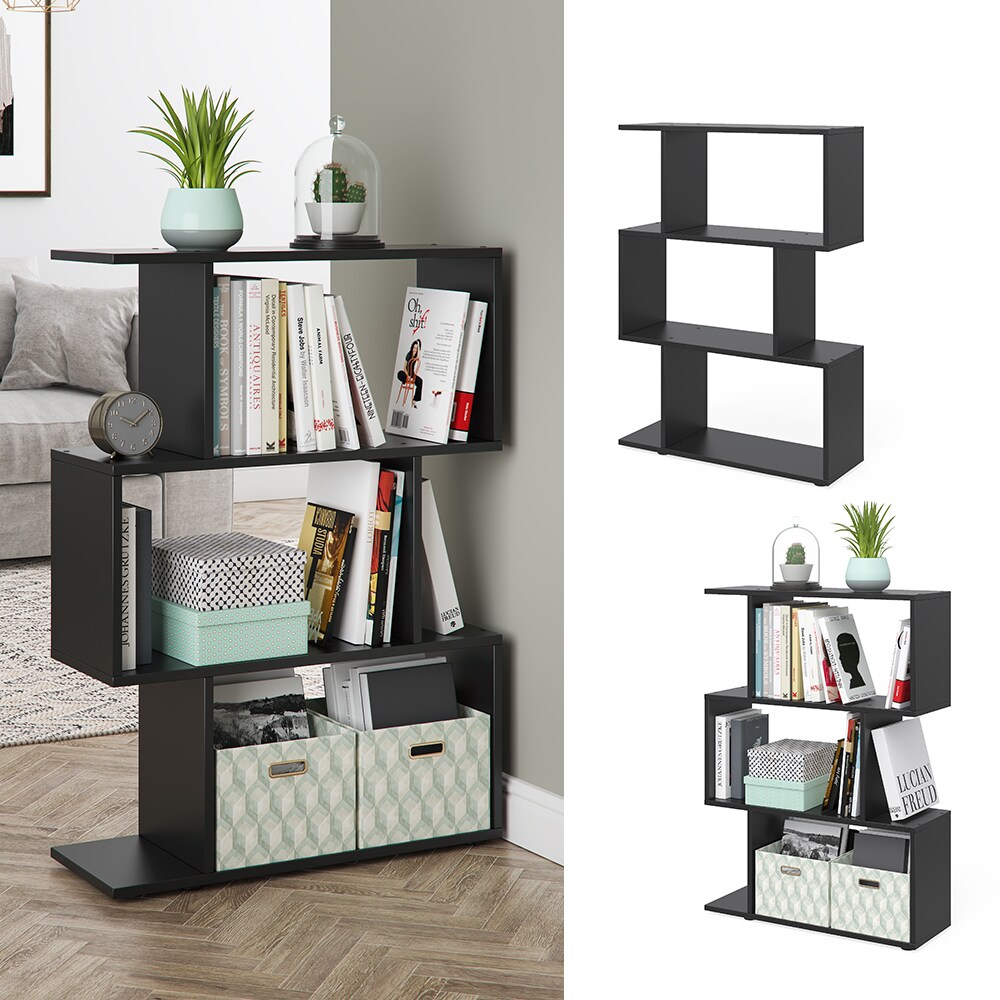 VICCO Raumteiler LEVIO Regal Bücherregal Standregal Hochregal Wandregal Schwarz