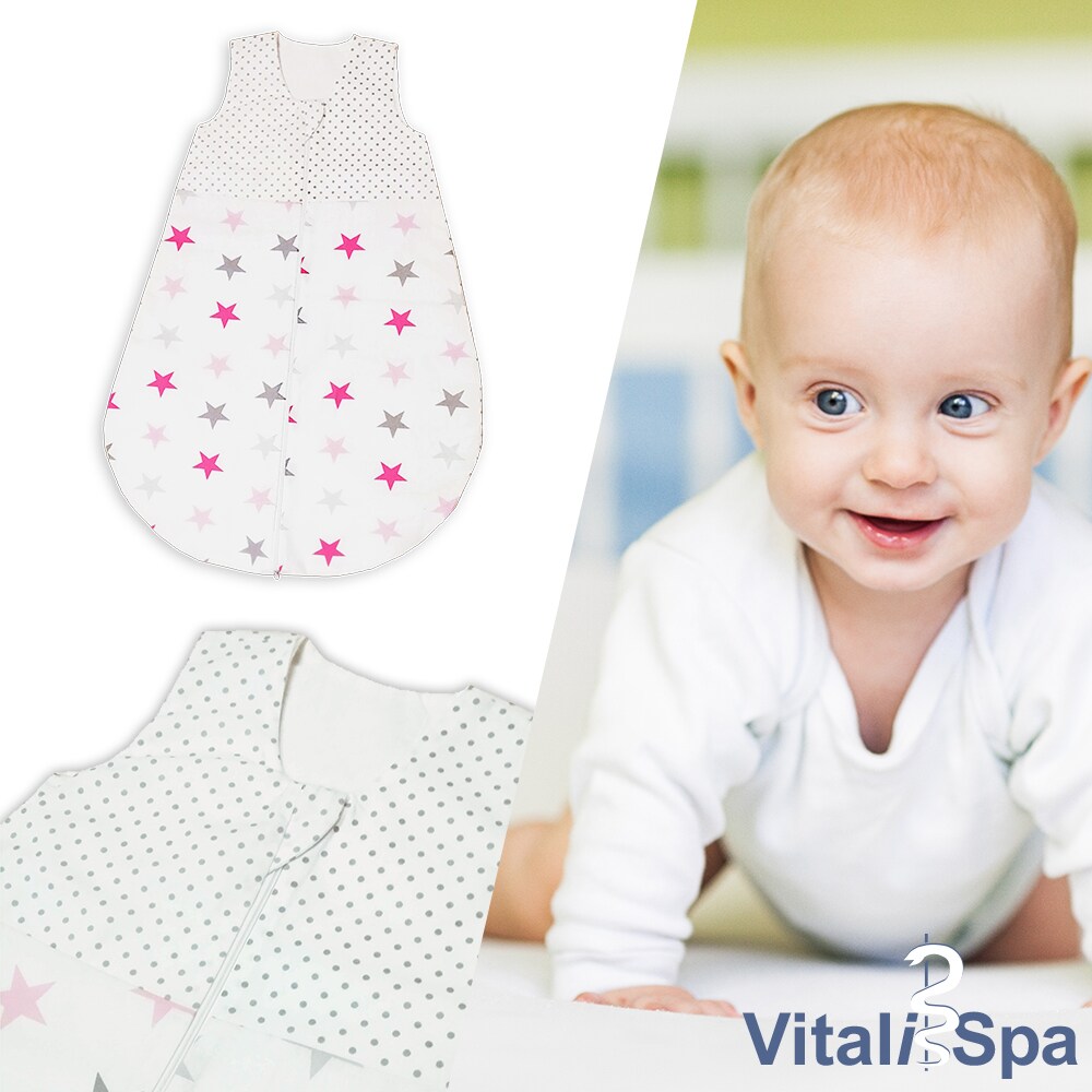 VITALISPA Babydecke Kinderschlafsack Gr&ouml;&szlig;e 86-92 Schlafsack Sommerschlafsack M&auml;dchen 12-18 Monate 90 cm - Bild 1