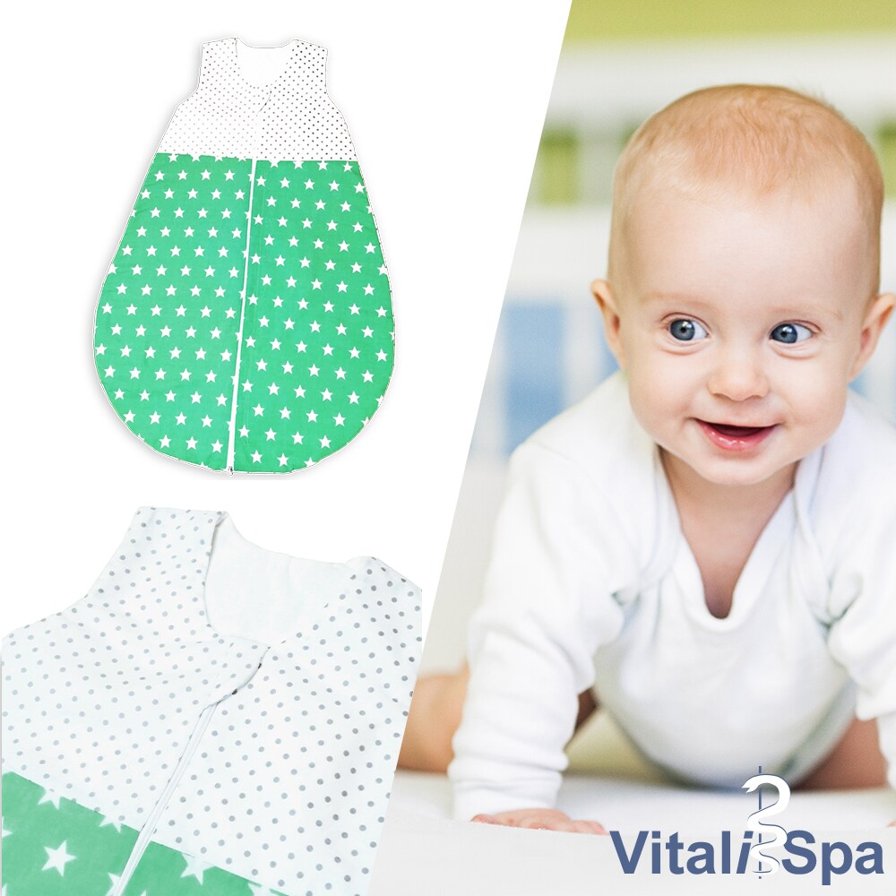 VITALISPA Babydecke Kinderschlafsack Gr&ouml;&szlig;e 68 Schlafsack Sommerschlafsack Jungen 4-6 Monate 70 cm - Bild 1