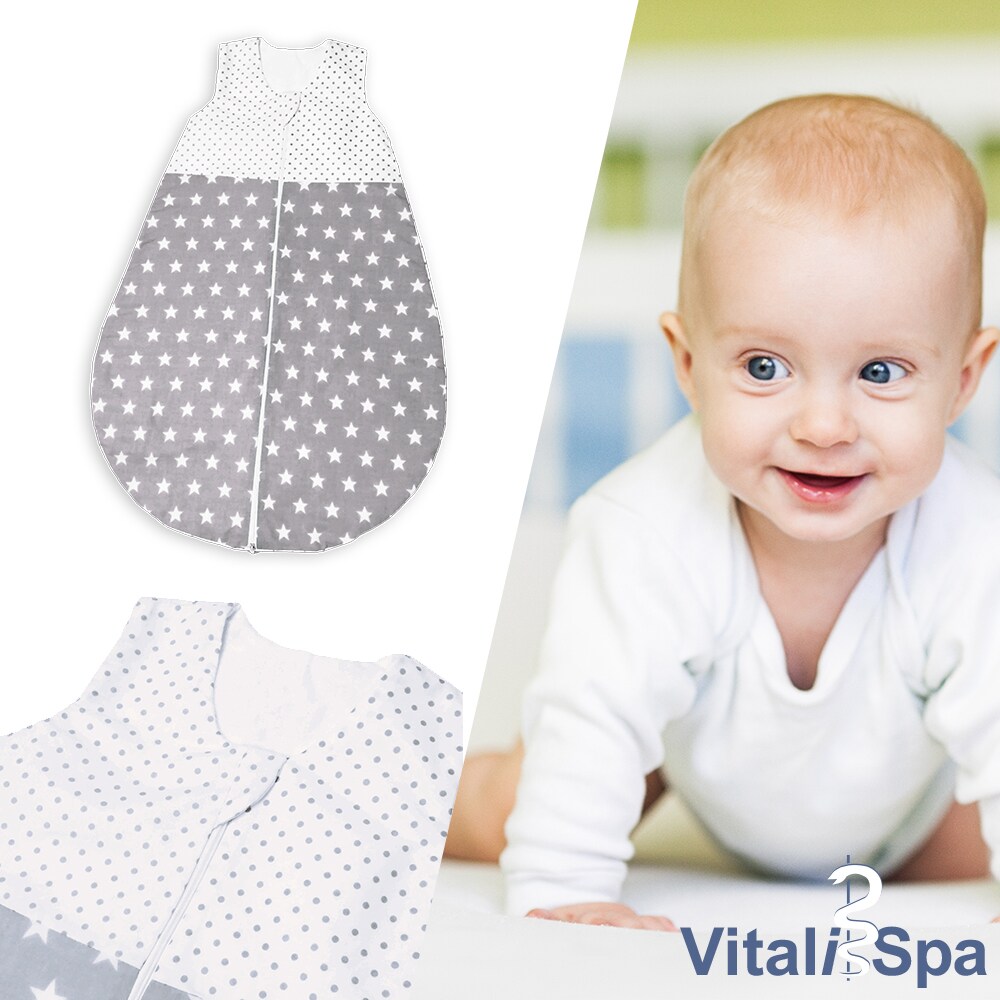 VITALISPA Babydecke Kinderschlafsack Gr&ouml;&szlig;e 68 Schlafsack Sommerschlafsack Jungen & M&auml;dchen 4-6 Monate 70 cm unisex - Bild 1