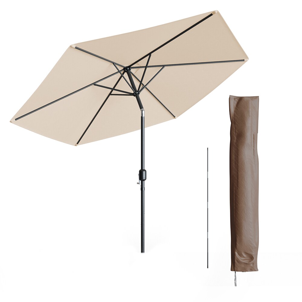 Oskar Sonnenschirm 270cm beige inkl Schutzhülle Gartenschirm Terrassenschirm | 04251421939837