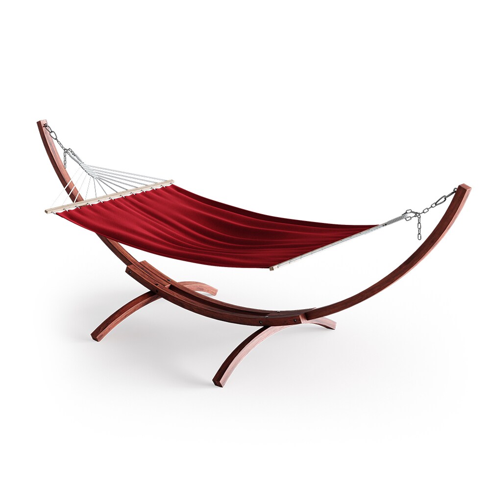 Oskar XXL H&auml;ngemattengestell 350cm mit H&auml;ngematte mit Gestell Holzgestell - Bild 1