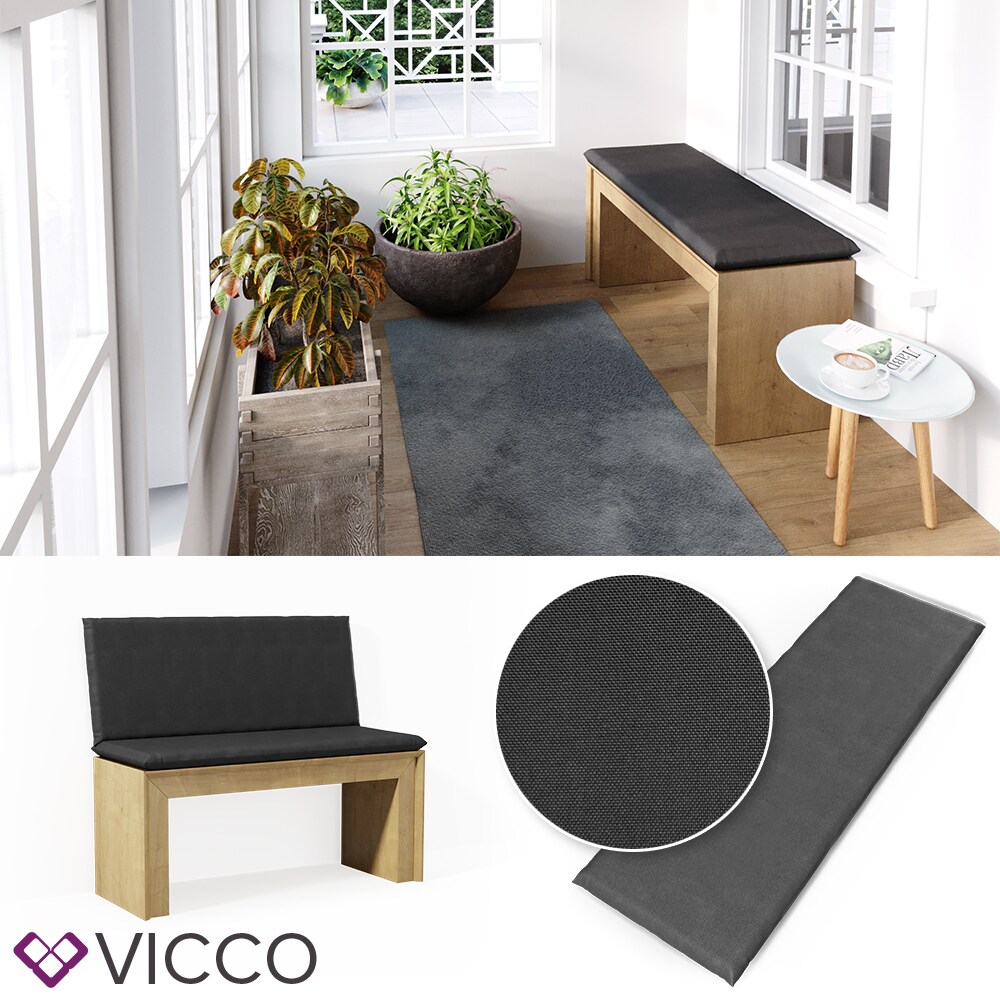 VICCO Bankauflage 120x40x5cm Bankpolster Gartenbank-Auflage Sitzpolster Auflage - Bild 1
