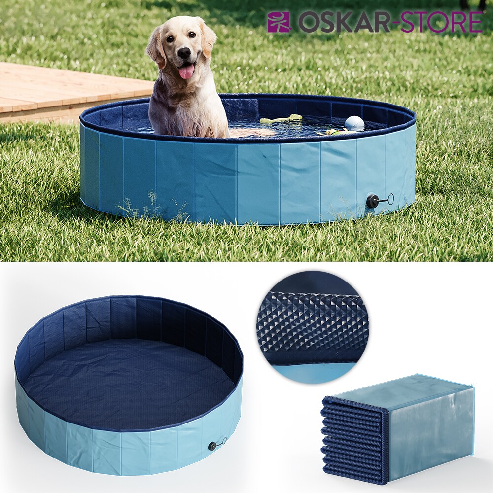 OSKAR Hundepool 120cm Schwimmbad f&uuml;r Hunde Planschbecken Swimmingpool Kinderpool - Bild 1