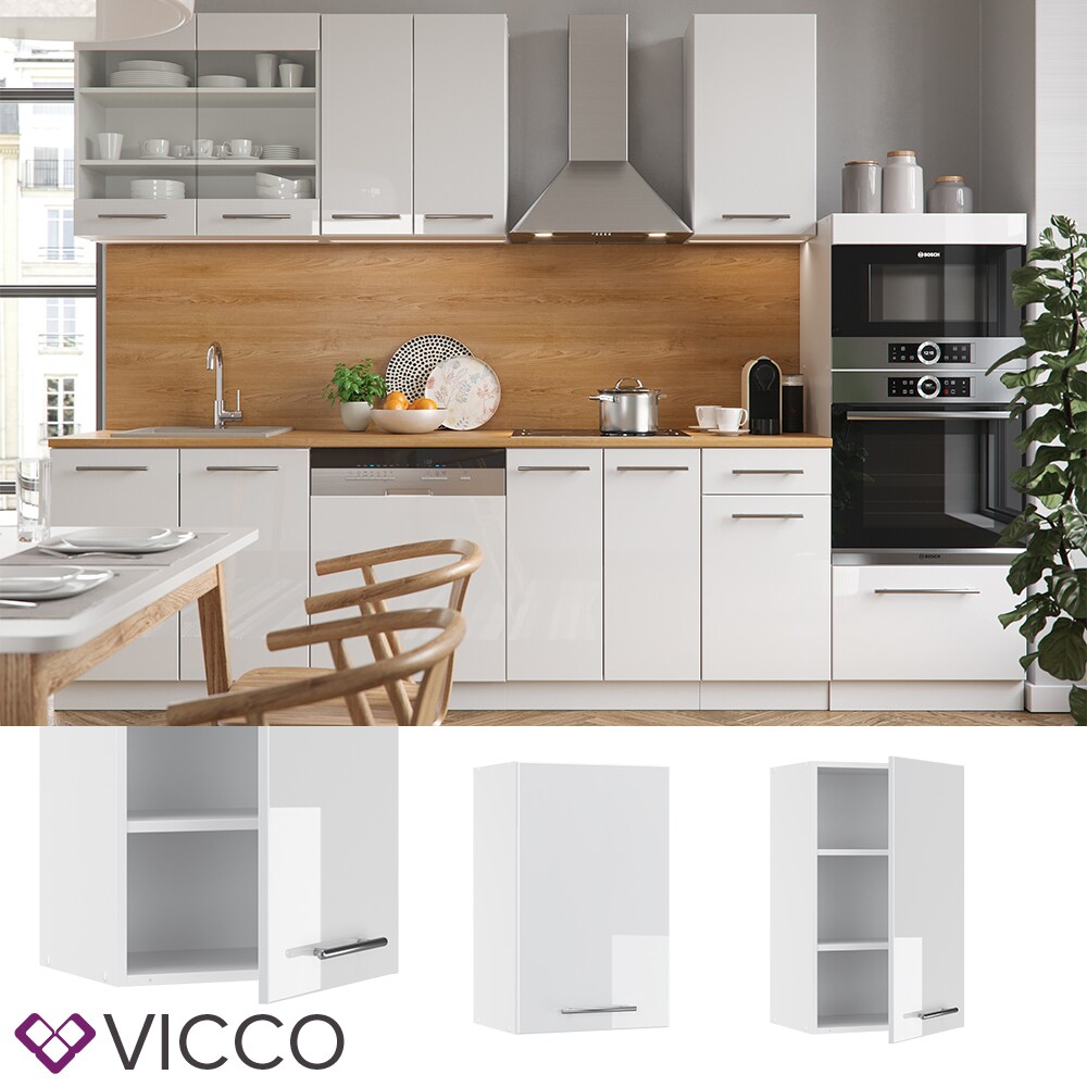 VICCO Hängeschrank 45 cm Weiß Küchenzeile Unterschrank Fame