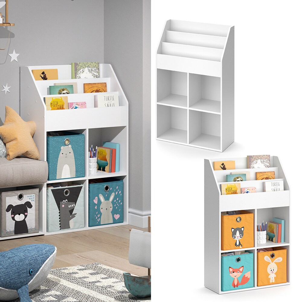 Vicco B&uuml;cherregal Luigi Ordnerregal Aktenregal Standregal Regal B&uuml;ro Wei&szlig; - Bild 1