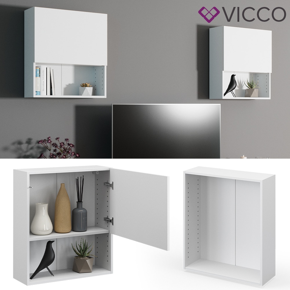 VICCO Schrank COMPO M5 wei&szlig; Regal Aktenschrank B&uuml;cherregal Standregal B&uuml;ro - Bild 1