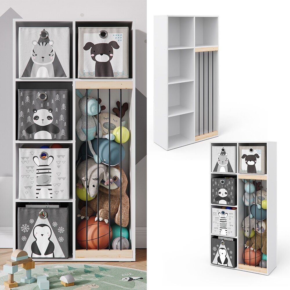 Vicco Kinderregal Marvin Plüschtier-Box Aufbewahrung Bücherregal Standregal Holz | 04251421948051