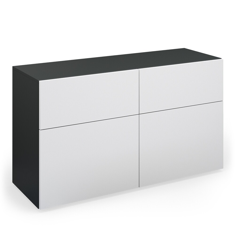 VICCO Sideboard COMPO Highboard Anrichte Kommode Schrank anthrazit wei&szlig; - Bild 1