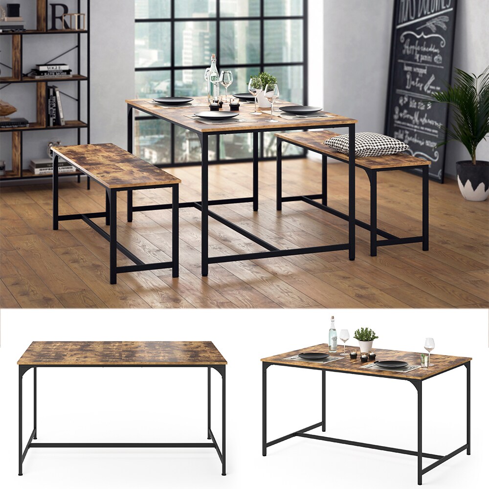 Vicco Esstisch K&uuml;chentisch 140x90 Fyrk Esszimmertisch Kaffeetisch Metallgestell - Bild 1