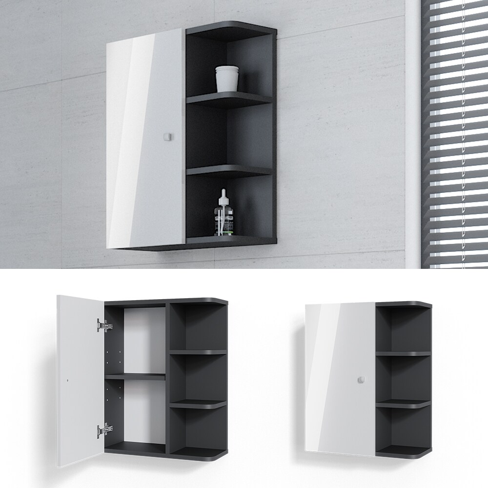 Vicco Hängeschrank Fynn Badschrank Badezimmerschrank mit Ablagen Badregal
