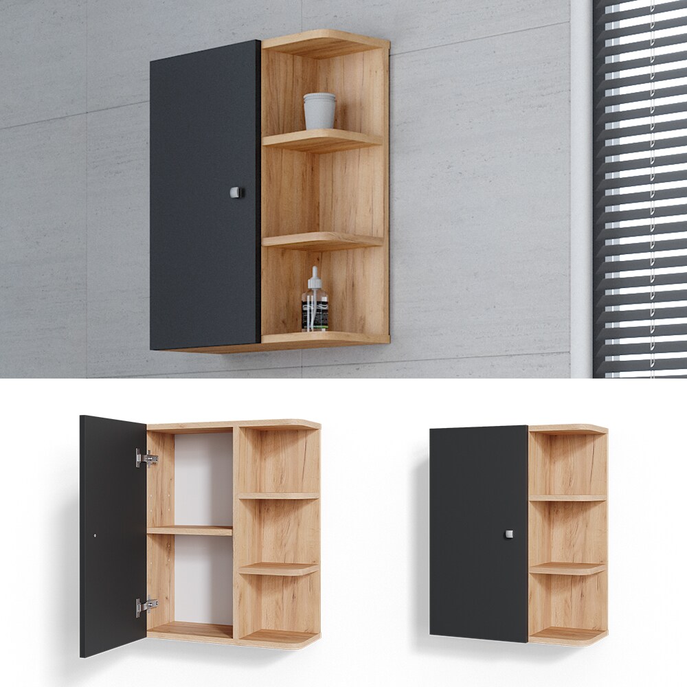 Vicco Hängeschrank Fynn Badschrank Badezimmerschrank mit Ablagen Badregal | 04251421949652