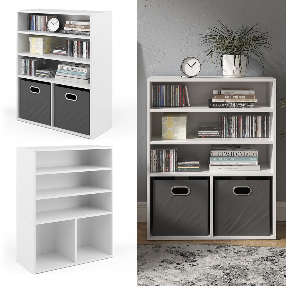 Vicco B&uuml;cherregal f&uuml;r 2 Faltboxen Aktenregal Aktenschrank B&uuml;roregal Standregal - Bild 1