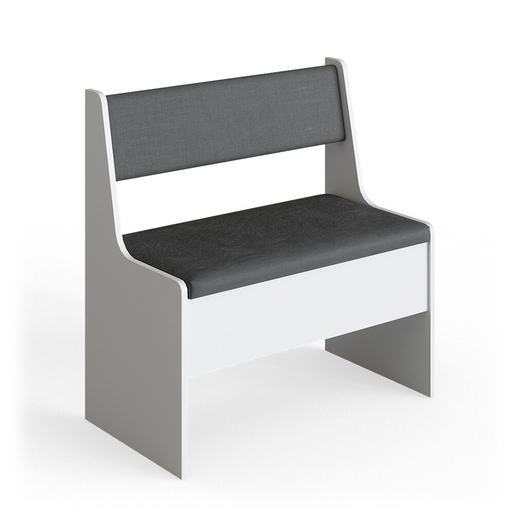 Vicco Eckbankgruppe K&uuml;chenbank Roman wei&szlig; 77cm Sitzbank mit Truhe Esszimmerbank f&uuml;r Esstisch - Bild 1