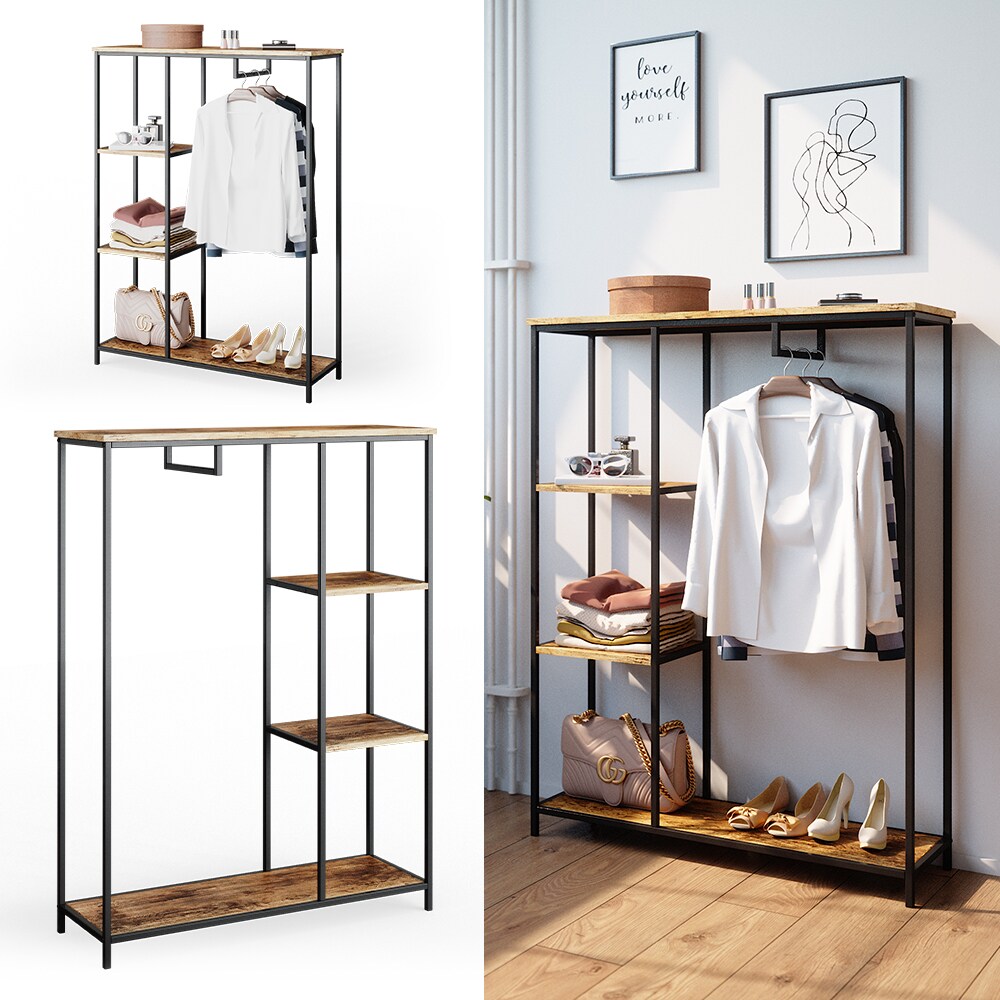 Vicco Kleiderschrank Garderobenschrank Fyrk Schlafzimmerschrank Kleiderstange - Bild 1