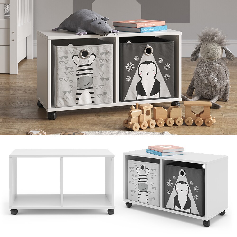 Vicco Rollcontainer Luigi für Faltbox Kinderregal 2 Fächer Spielzeugregal Aufbewahrung | 04251421949409