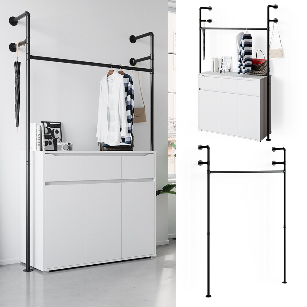 Vicco Loft Kleiderstange ILIARA Garderobe Kleiderschrank offen begehbar 120 cm - Bild 1