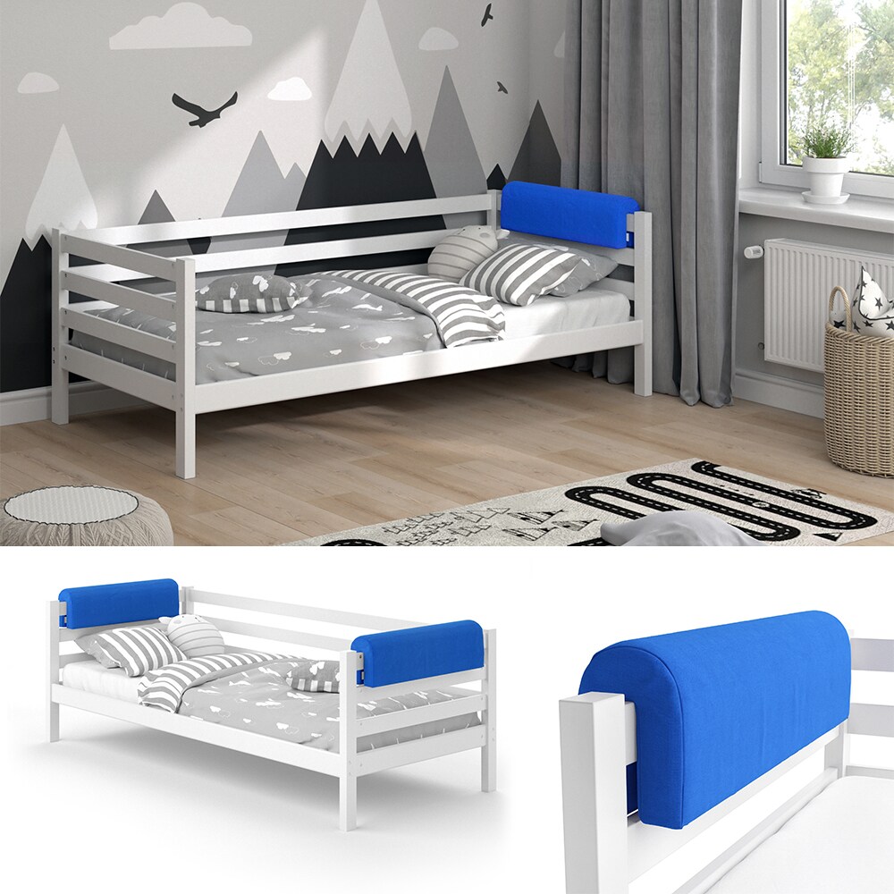 Vitalispa Bettkantenschutz Bettumrandung Kinderbett Kantenschutz blau Babybett - Bild 1