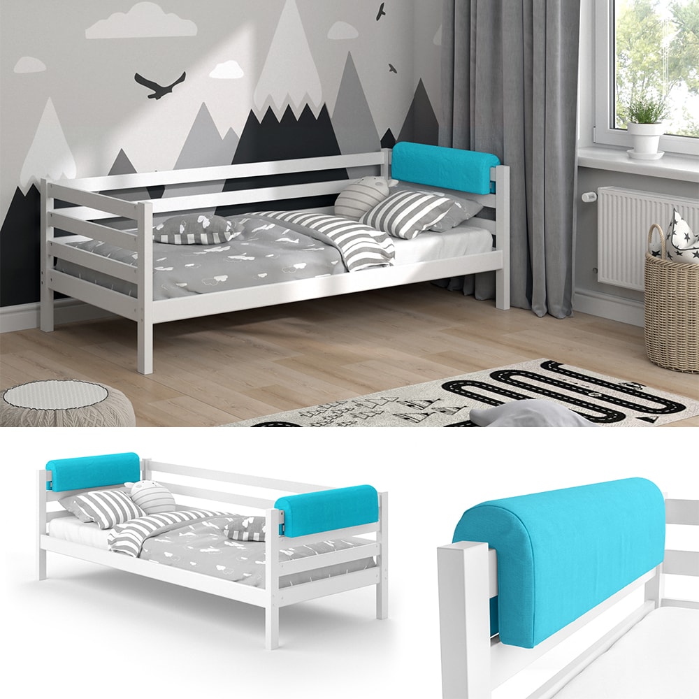 Vitalispa Bettkantenschutz Bettumrandung Kinderbett Kantenschutz t&uuml;rkis Babybett - Bild 1