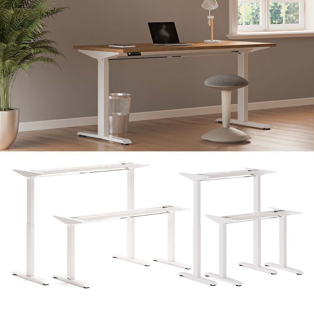 Vicco Schreibtisch Gestell elektrisch h&ouml;henverstellbar ausziehbar ergonomisch Wei&szlig; - Bild 1