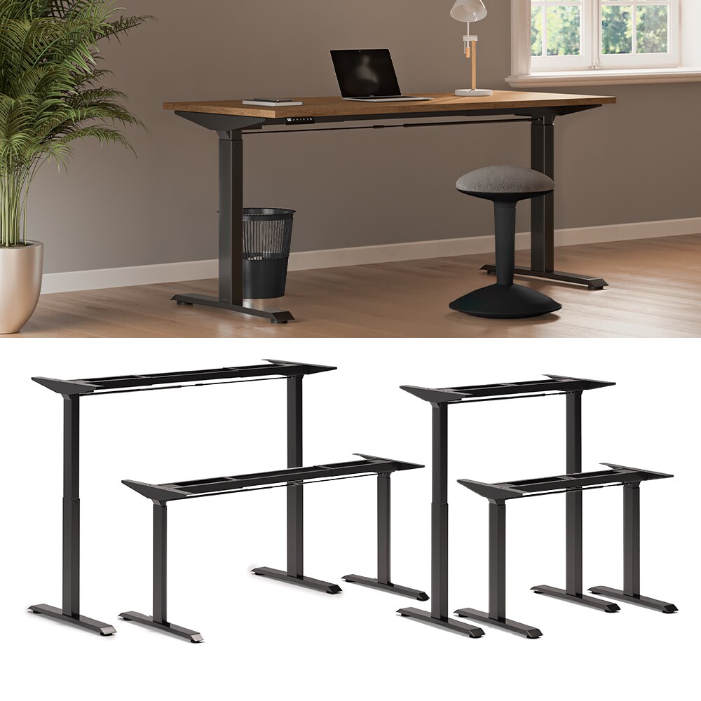 Vicco Schreibtisch Gestell elektrisch h&ouml;henverstellbar ausziehbar ergonomisch Schwarz - Bild 1