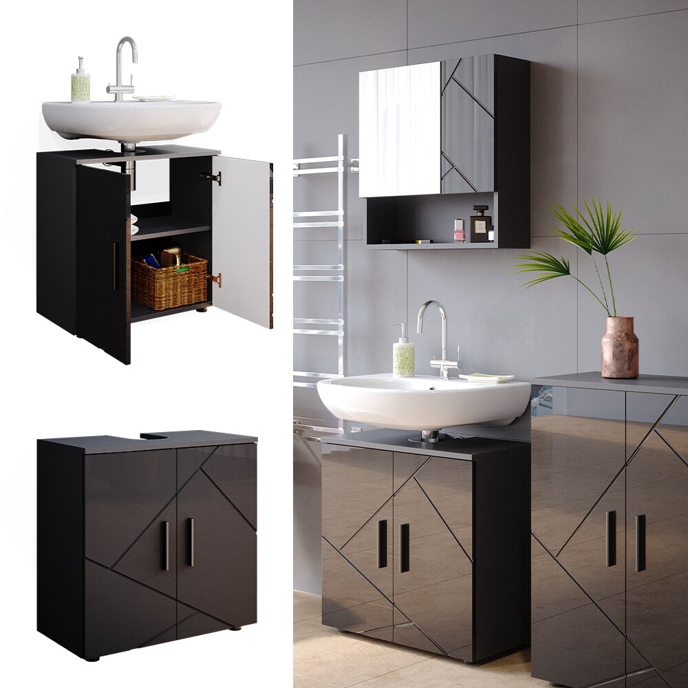 Vicco Waschbeckenunterschrank Badschrank Unterschrank Irma Badezimmerschrank - Bild 1