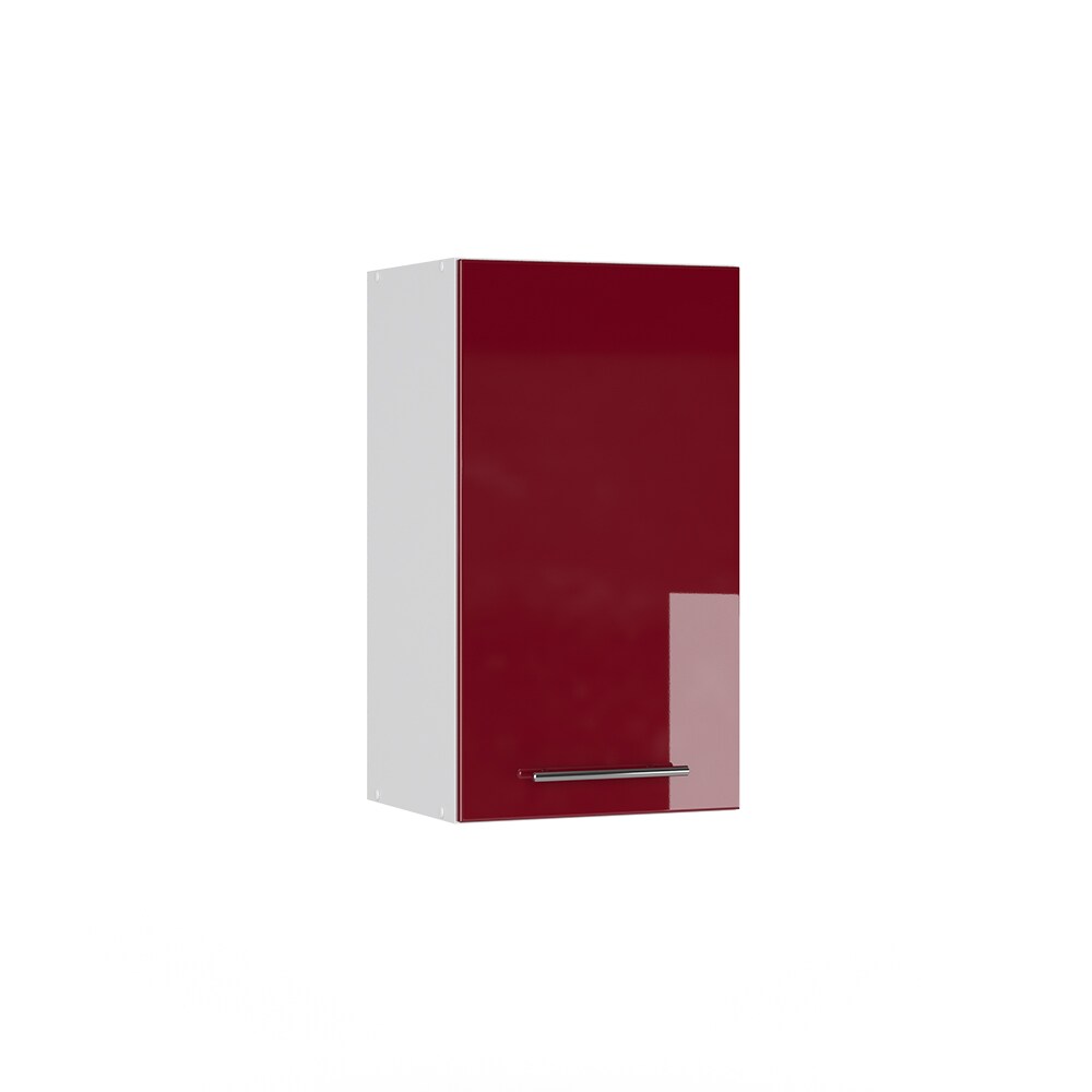 VICCO Hängeschrank 40 cm Bordeaux Hochglanz Küchenschrank Hängeschrank Küchenzeile Fame-Line