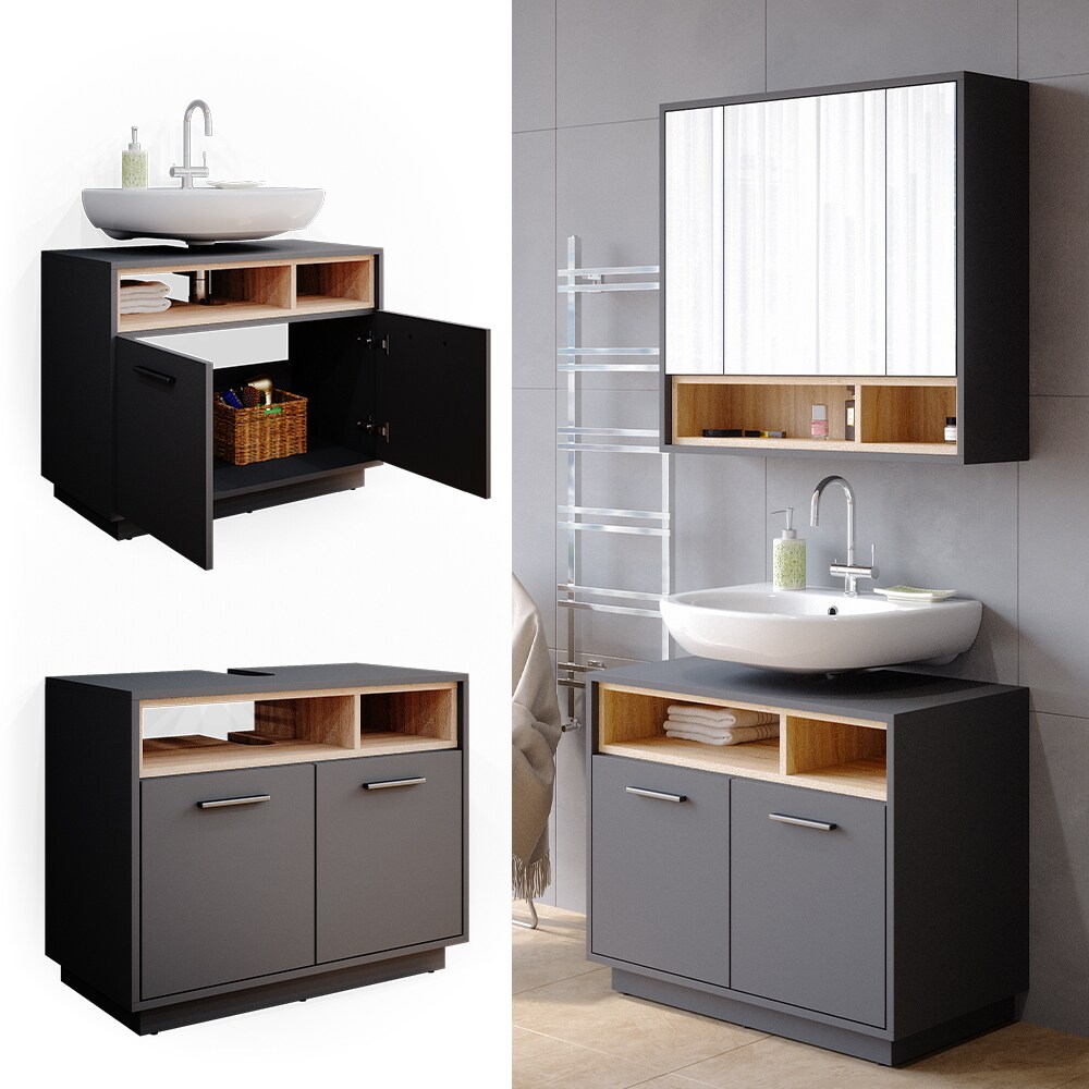 Vicco Waschtischunterschrank Waschbeckenunterschrank Waschtisch Beatrice 80cm