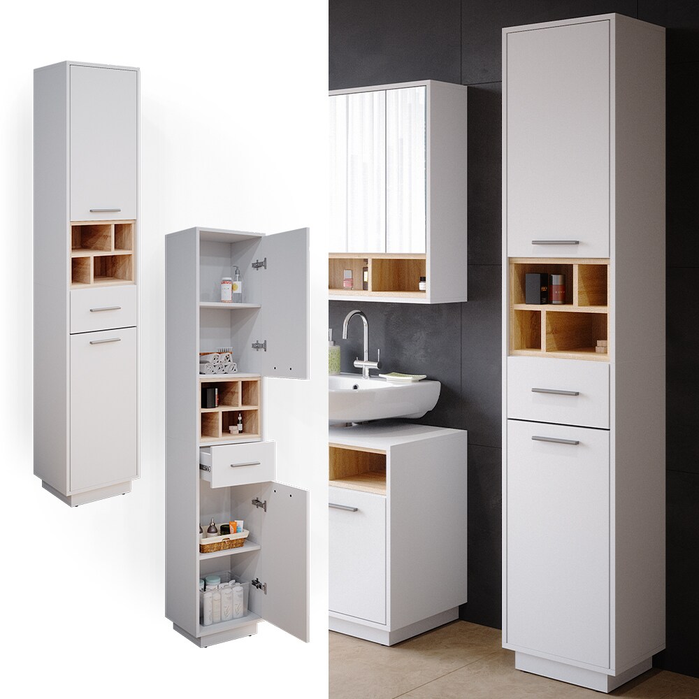 Vicco Badschrank Hochschrank Badezimmerschrank Beatrice Badregal Badm&ouml;bel Regal - Bild 1
