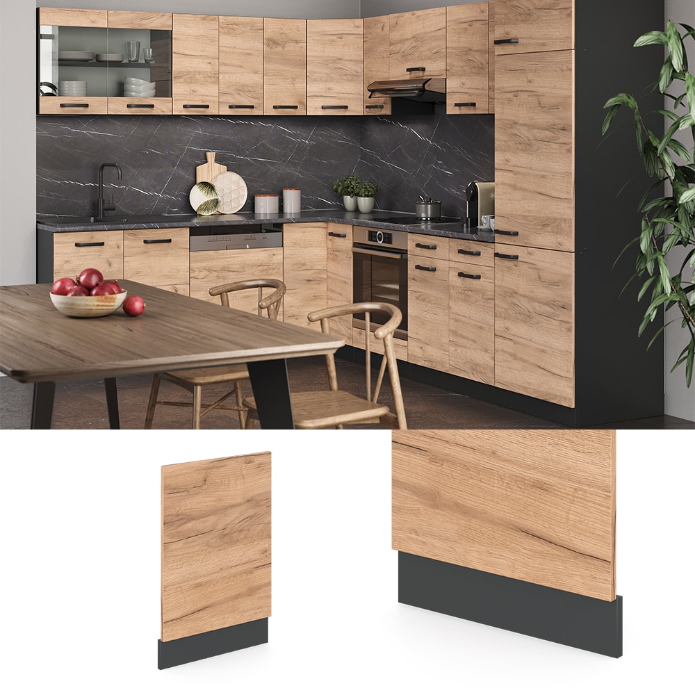 VICCO K&uuml;chenschrank Geschirrsp&uuml;lerblende 45 cm R-Line Anthrazit - Bild 1