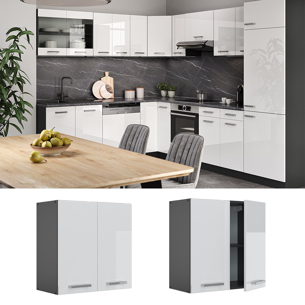 VICCO Küchenschrank Hängeschrank 60 cm R-Line Anthrazit