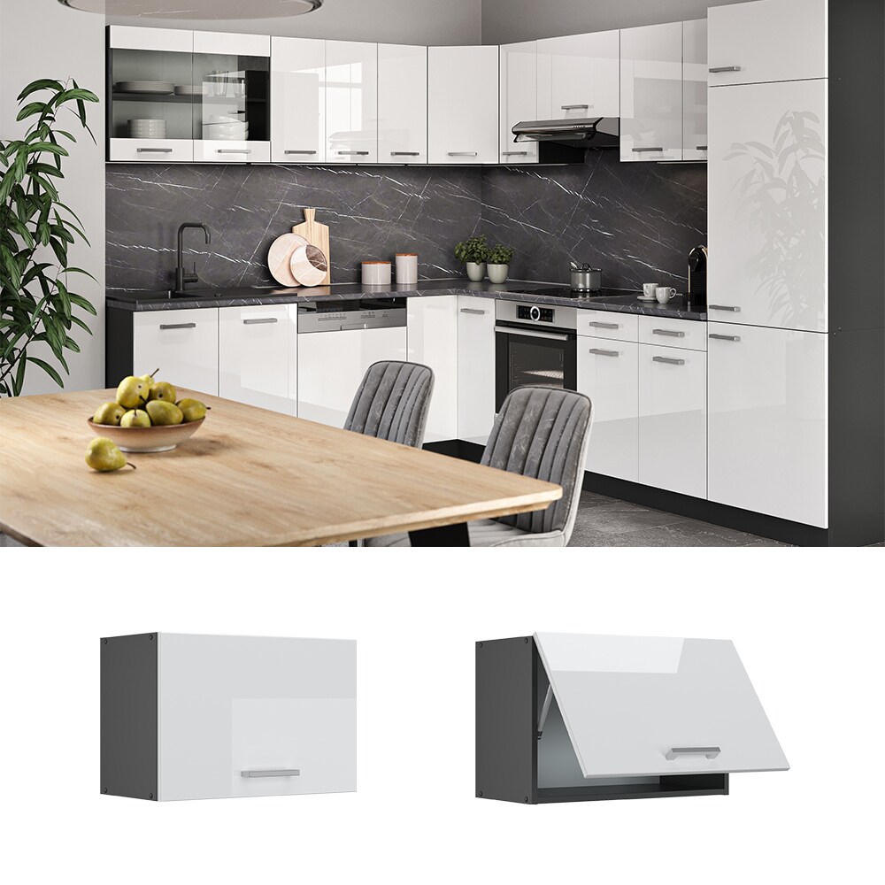 VICCO K&uuml;chenschrank H&auml;ngeschrank 60 cm flach R-Line Anthrazit - Bild 1