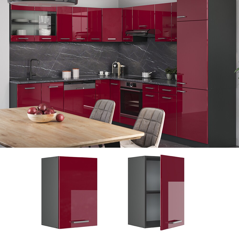 VICCO Küchenschrank Hängeschrank 40 cm R-Line Anthrazit
