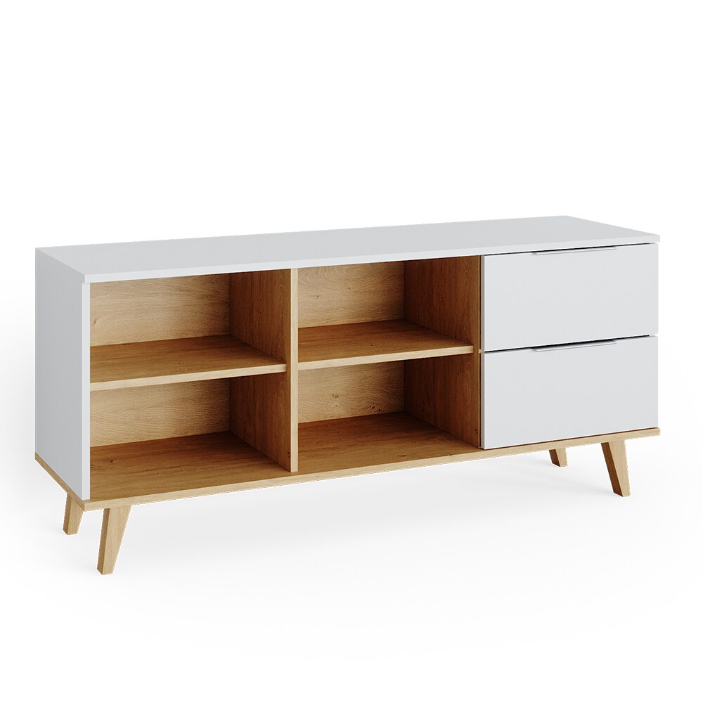 VICCO Kommode Nautica Sideboard wei&szlig; Eiche Anrichte Schrank Schublade Skandi - Bild 1
